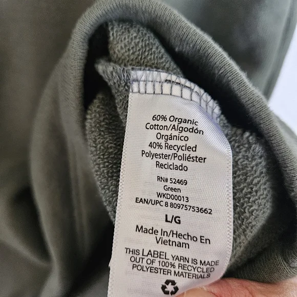 Large Free Assembly Green Puff Sleeve Sweater Dress - Picture 4 of 8